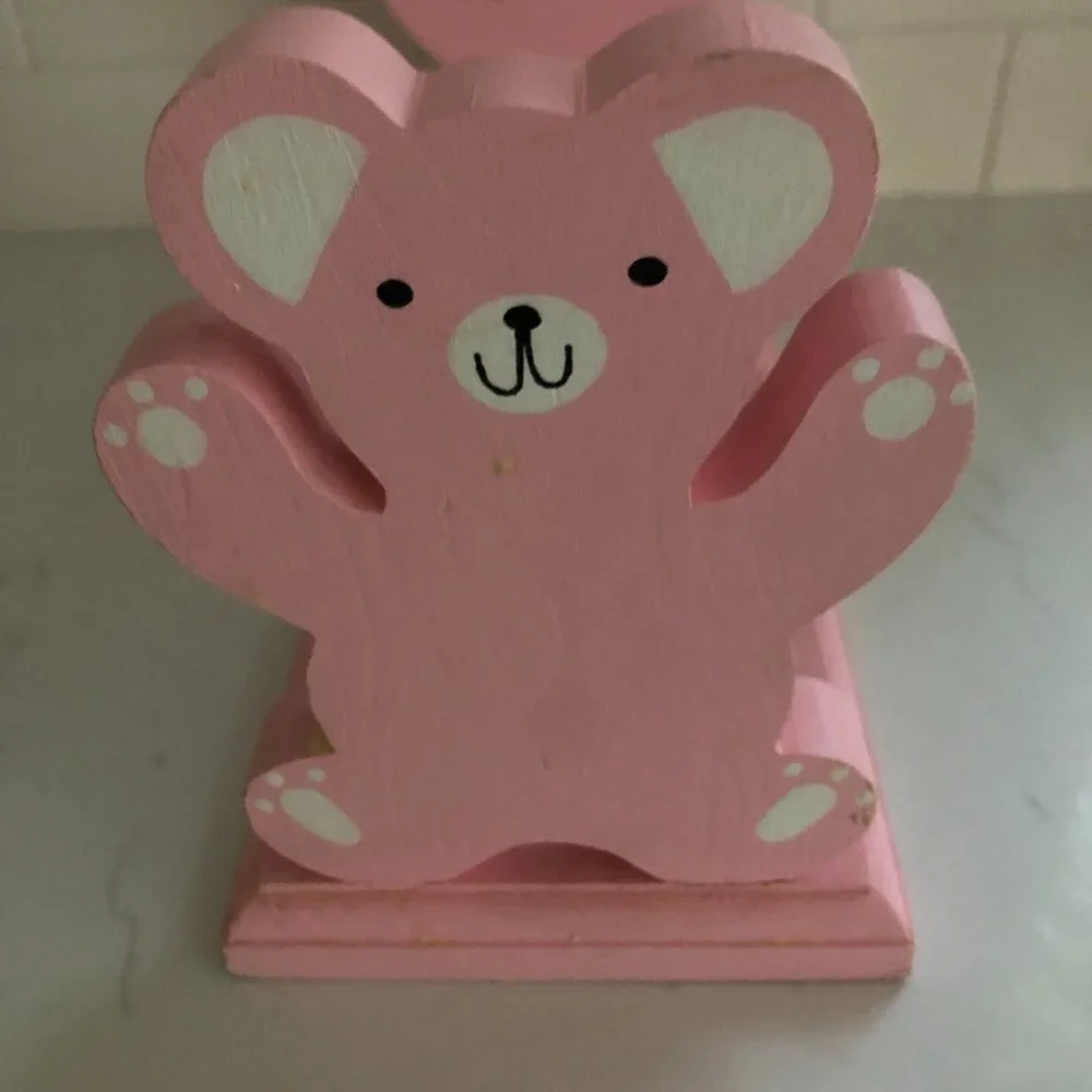 Hand Painted Bear Bookshelf
